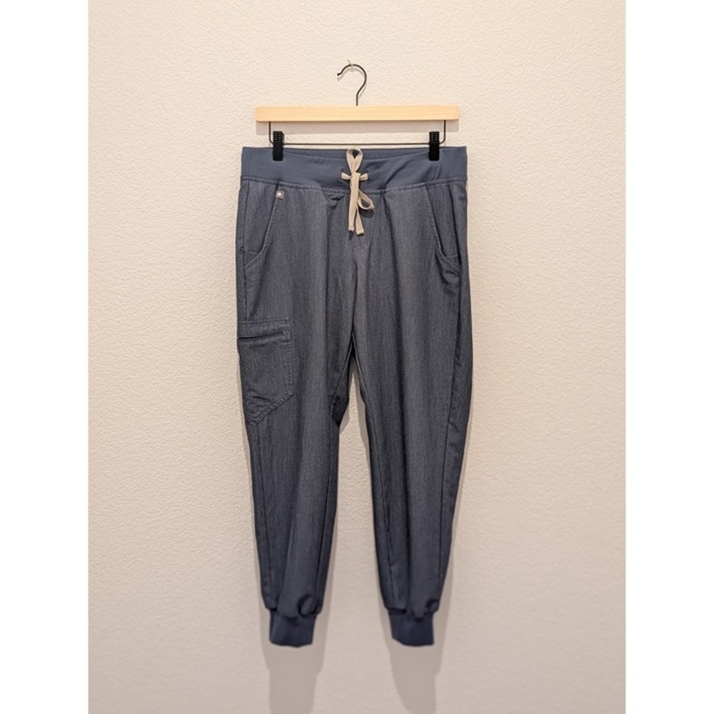 Figs Zamora Heathered Denim Jogger Scrub Pants Medium Petite